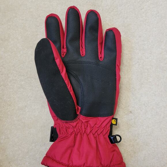 EUC Women's L Carhartt  Waterproof Insulated Ripstrop Fabric Gloves Knit Cuff - Picture 5 of 14